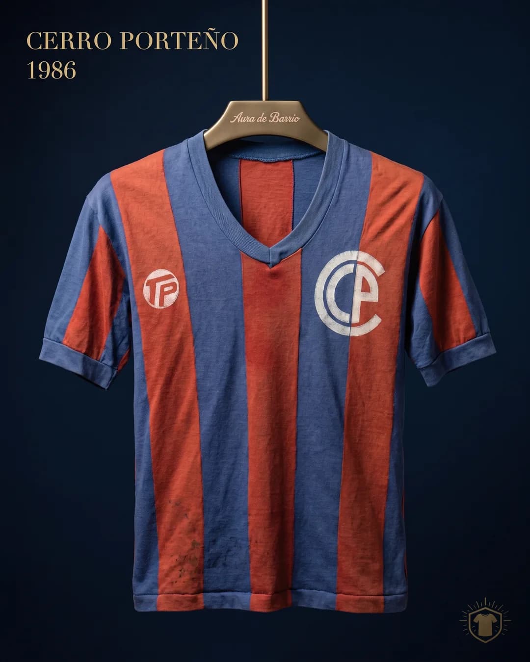 Camiseta local 1986 de Cerro Porteño (recreación)